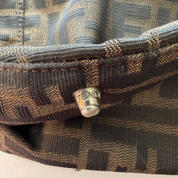 Vintage Fendi Zucca Canvas Twin Tote in Small - Picture 6 of 14